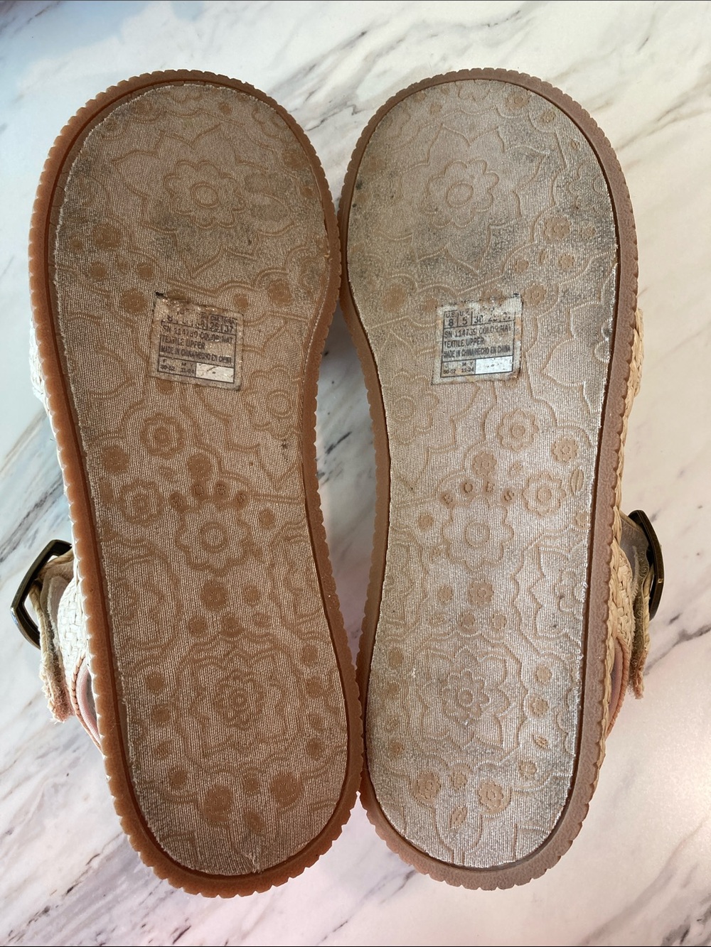 Skechers BOBS Raffia Storm Sandals 8 Plush Foam - Picture 7 of 8